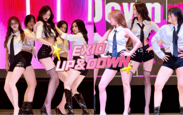 [图]衬衫高跟，性感加倍！逆袭鼻祖EXID《上下（Up & Down)》正花位路演直拍