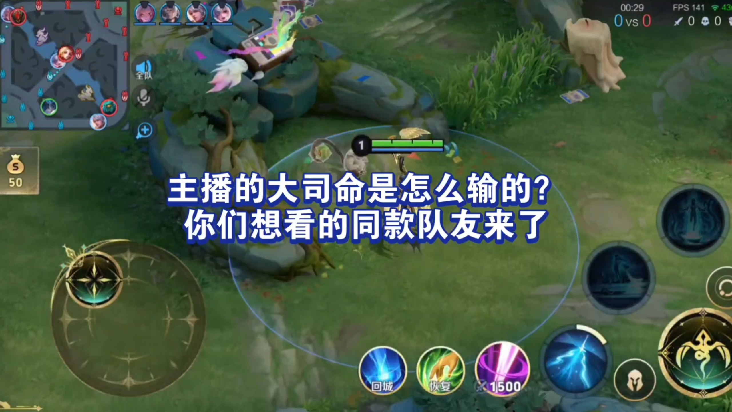 主播的大司命是怎么输的？你们想看的同款队友来了