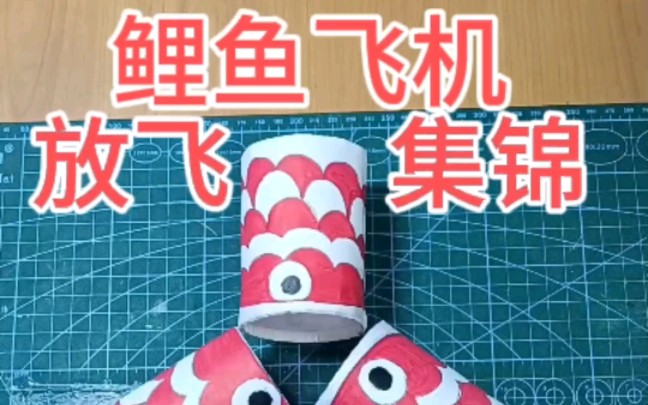 折纸鲤鱼飞机放飞集锦