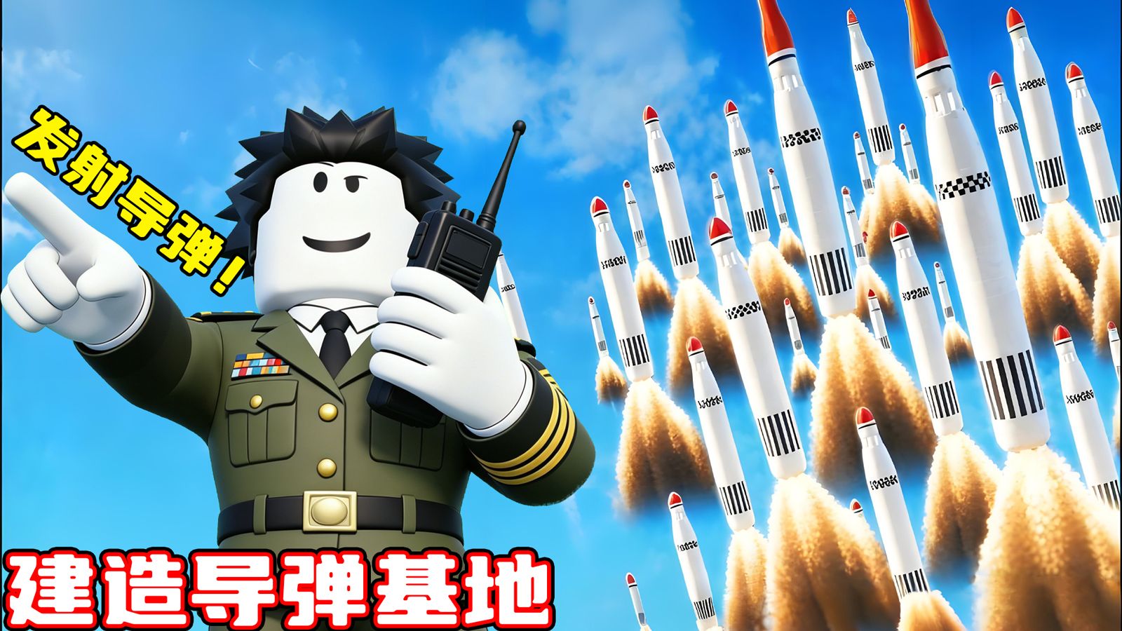 我要建造导弹基地来发射导弹毁灭世界！ROBLOX