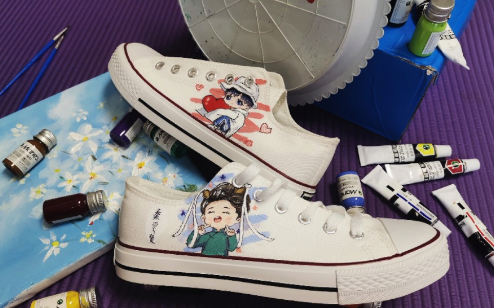 手绘小白鞋--q版小人物