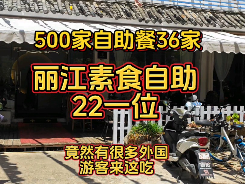 丽江素食自助餐22一位,竟然还有很多外国人来吃哔哩哔哩bilibili