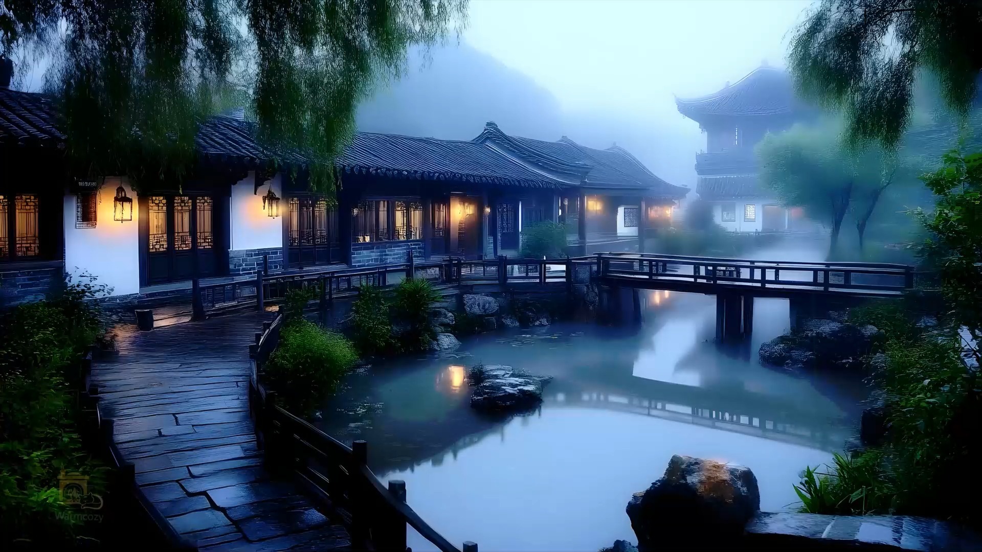 在老宅听古琴曲 | 夏虫声 | 润物细雨声 | 白噪音 | 氛围音 | 放松/减压/陪伴学习/助眠