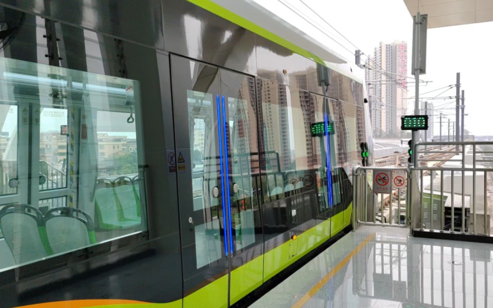 【佛山地铁】南海有轨电车1号线108号车林岳东站上行出站