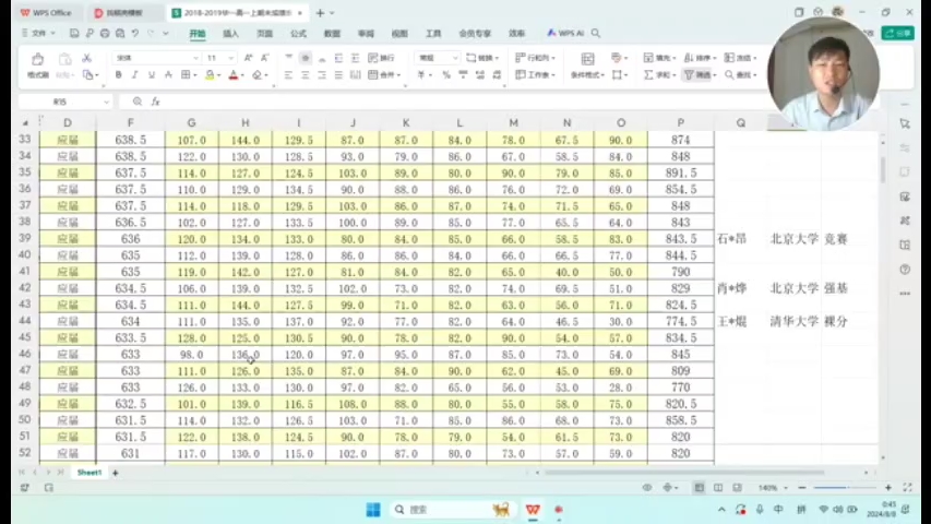 以“华中师大一附中成绩总表”为例,通过强基计划录取“清华大学或北京大学”的学生,并非瘸腿将军!打破质疑!#罗凡#强基计划哔哩哔哩bilibili