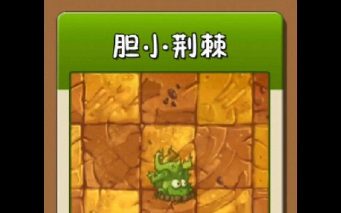 第54集手游植物大战僵尸2植物介绍胆小荆棘你才胆小