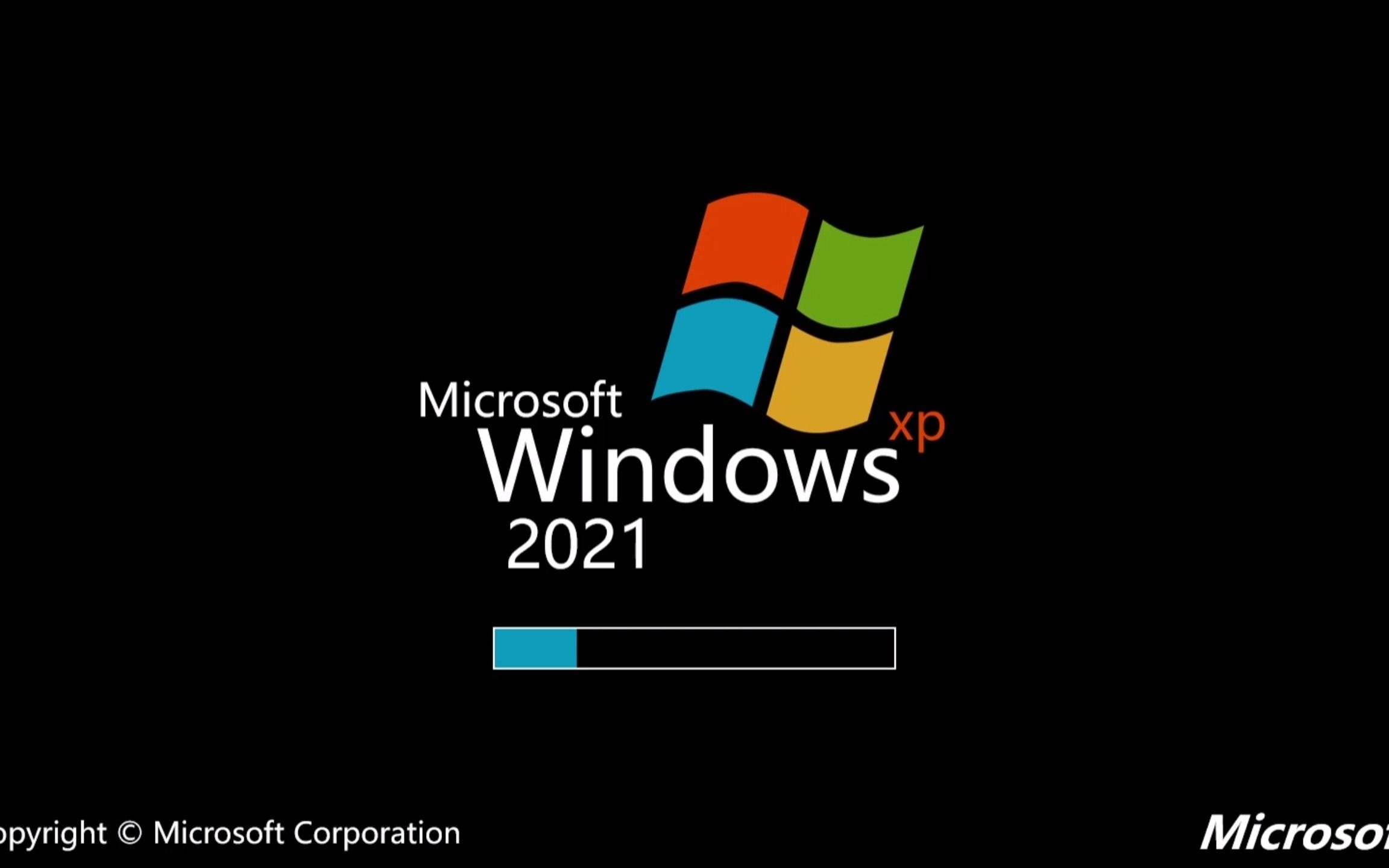 体验船新WinXP2021,据说兼容新很好哔哩哔哩bilibili