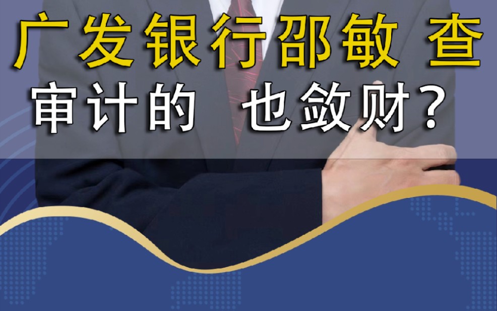 广发银行北京区域审计中心副总经理邵敏被查哔哩哔哩bilibili