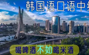 Download Video: 【告别哑巴韩国语 新版】中级 喝啤酒不如喝米酒