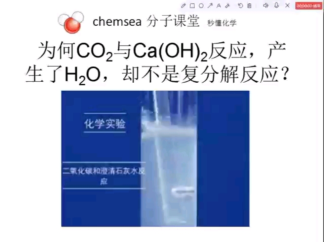 初中化学十万个为什么之CO2与Ca(OH)2反应明明产生了水,缺不是复分解反应哔哩哔哩bilibili