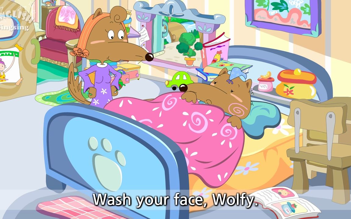 78,lesson 10_(b)brush your teeth _ hair. - cartoon story