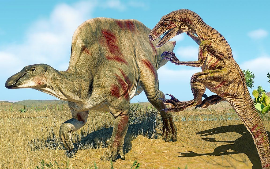 迅猛龙狩猎草食恐龙 - 侏罗纪世界:进化2 电影级画质