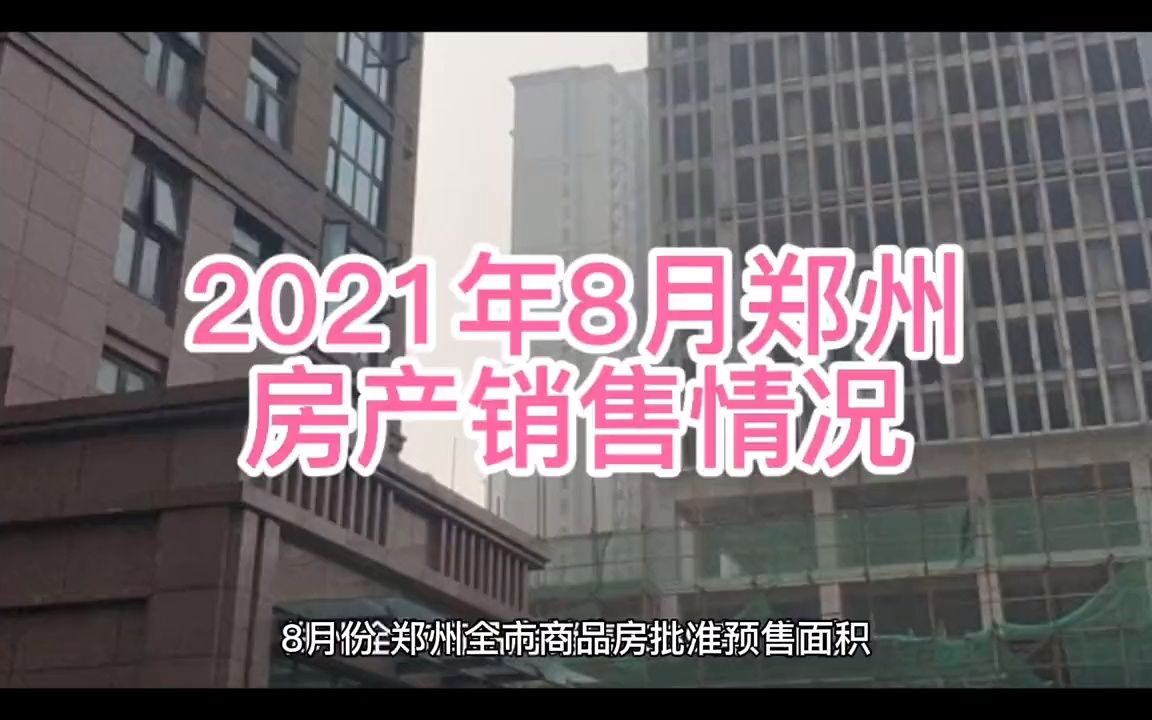 2021年8月郑州房产销售情况汇总.房产是涨价了还是降价了?哔哩哔哩bilibili