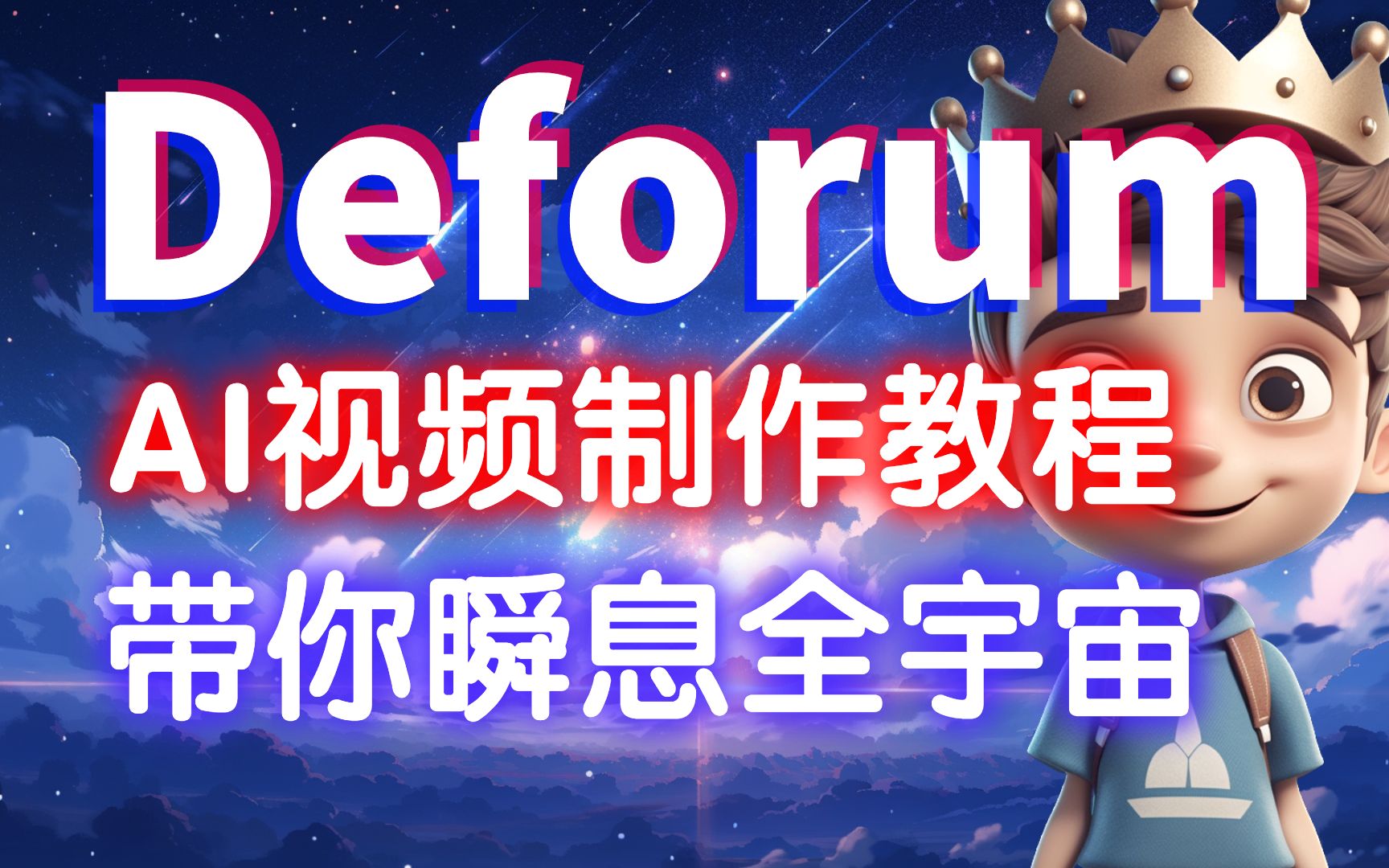 [图]【AI视频】 SD Deforum插件详细教学  带你瞬息全宇宙！