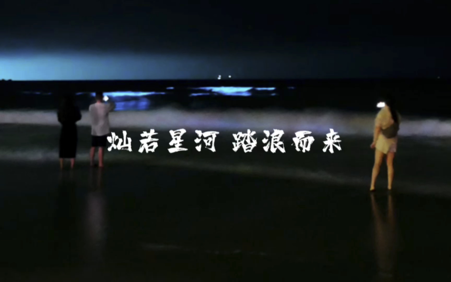 蓝眼泪|灿若星河,踏浪而来|#赤潮#夜光藻终于圆了心愿,第一次遇见夜光海,出门时没报太大期望,却意外收获了满心欢喜.哔哩哔哩bilibili