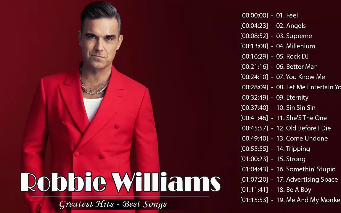 [图]罗比·威廉姆斯 流行金曲精选 Robbie Williams Greatest Hits