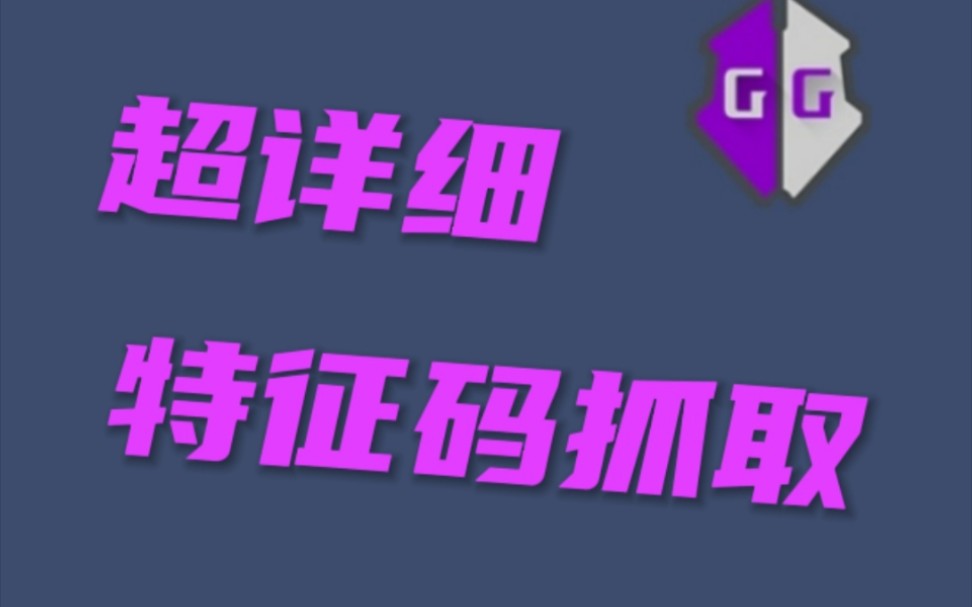 【特征码抓取教程】超详细特征码保姆级教程,理念概念工具抓取哔哩哔哩bilibili