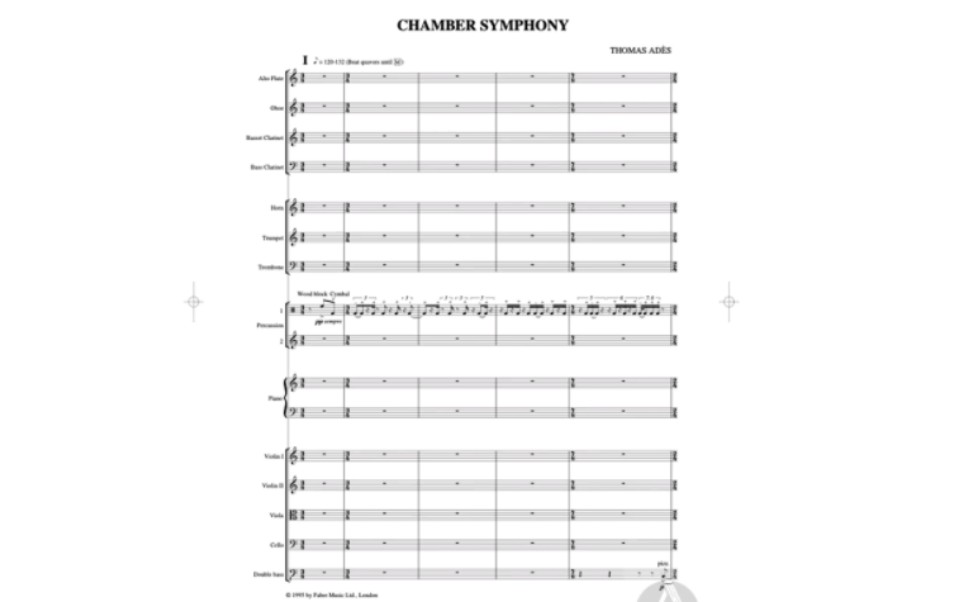 [图]【托马斯•阿德斯】室内交响曲 (Thomas Adès - Chamber Symphony) (1990)