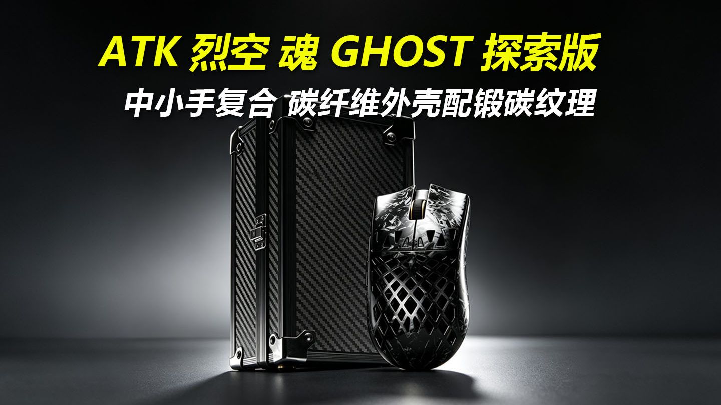 【ROLL】别再吹镂空鼠标了,ATK烈空魂Ghost探索版才是今年的轻量化标准答案
