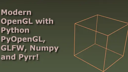 Modern OpenGL programming in Python