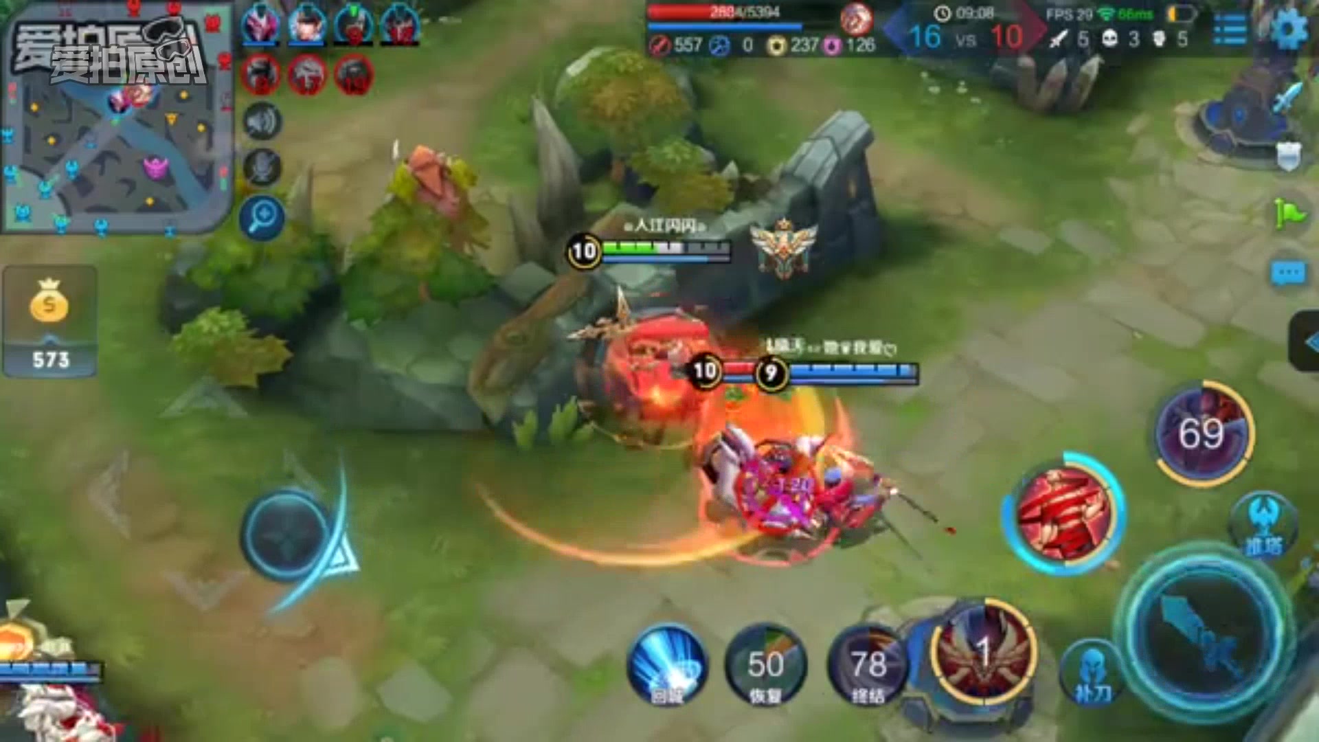 王者荣耀入江闪闪解说:小哪吒本领大千里收人头轻松上超神_哔哩哔哩