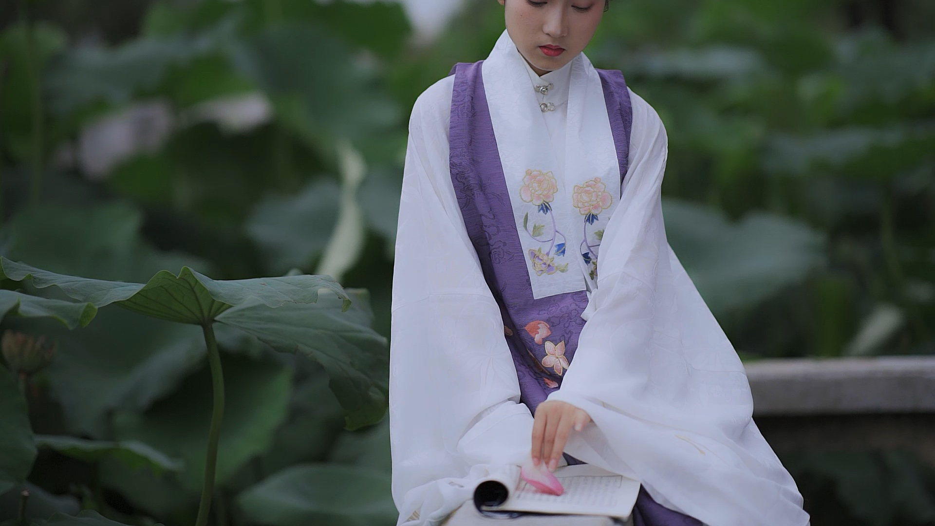 明制三绺头汉服