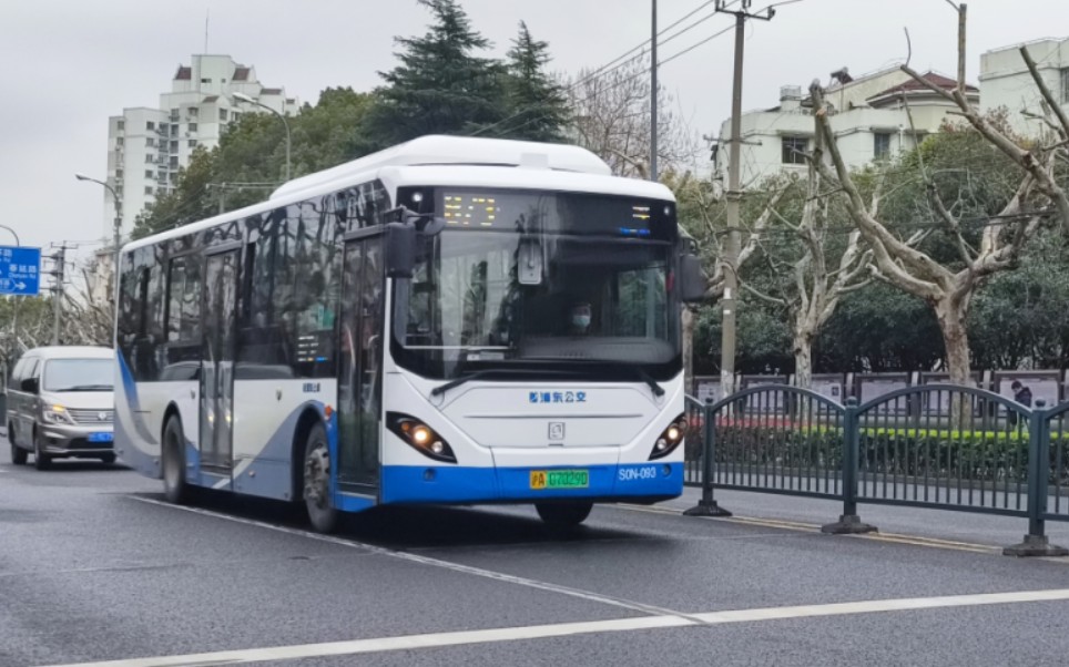 (莘庄三林一线牵)上南公交873路莘庄地铁站(南广场)方向8.2倍速pov