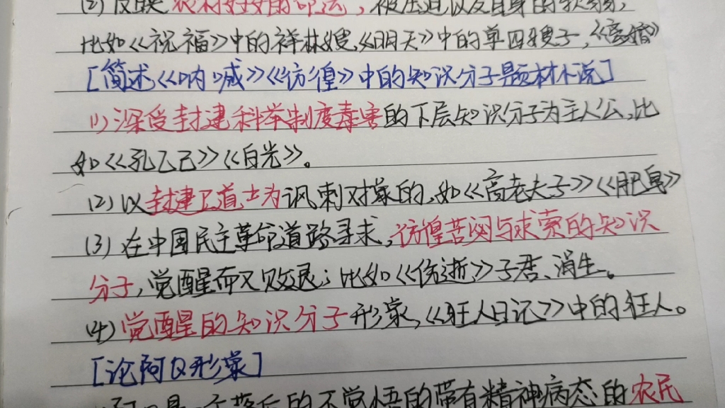 [图]《呐喊》《彷徨》简答题