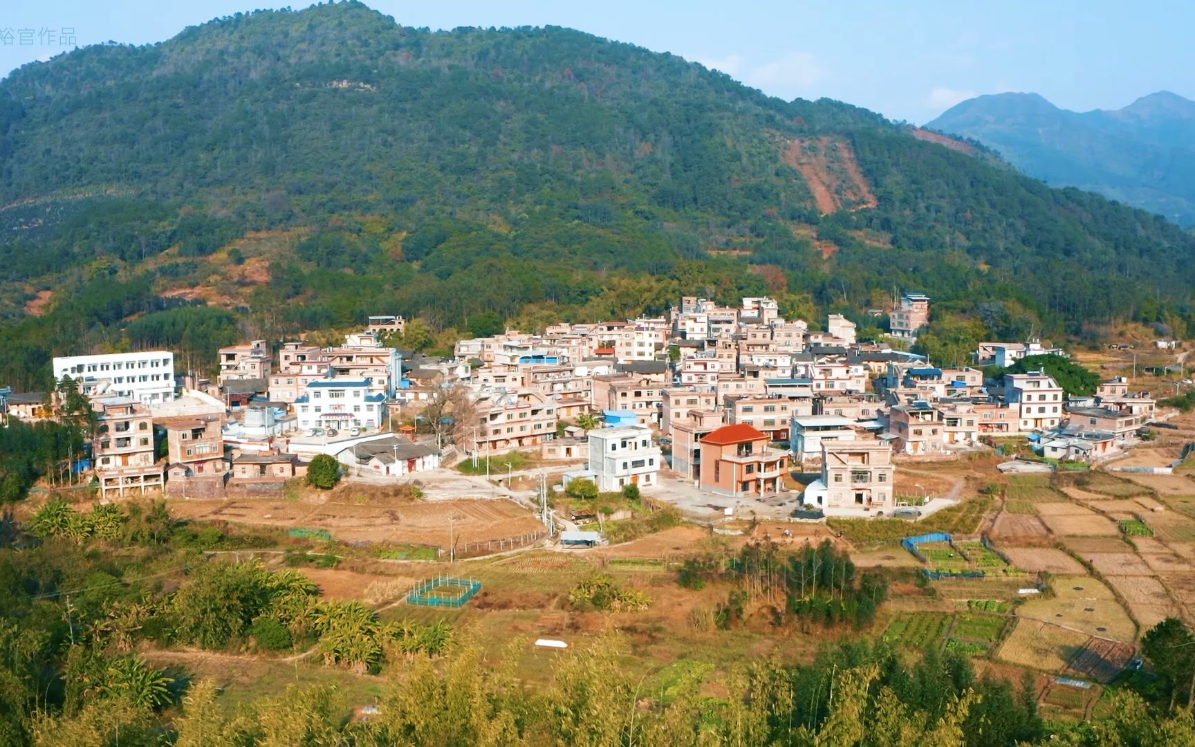 贺州美丽乡村:樟木林古莲村,这个村子四周都是高山