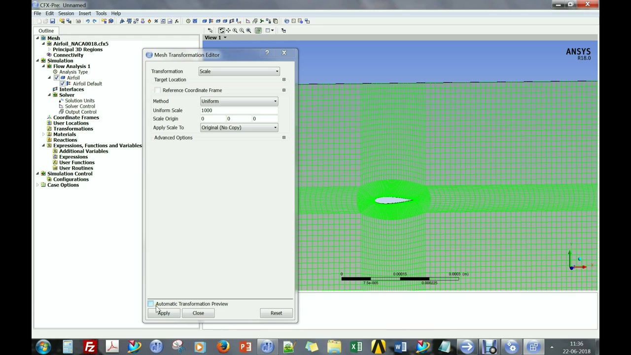 CFD analysis of flow over NACA0018 airfoil  Ansys CFX  Steady state哔哩哔哩bilibili