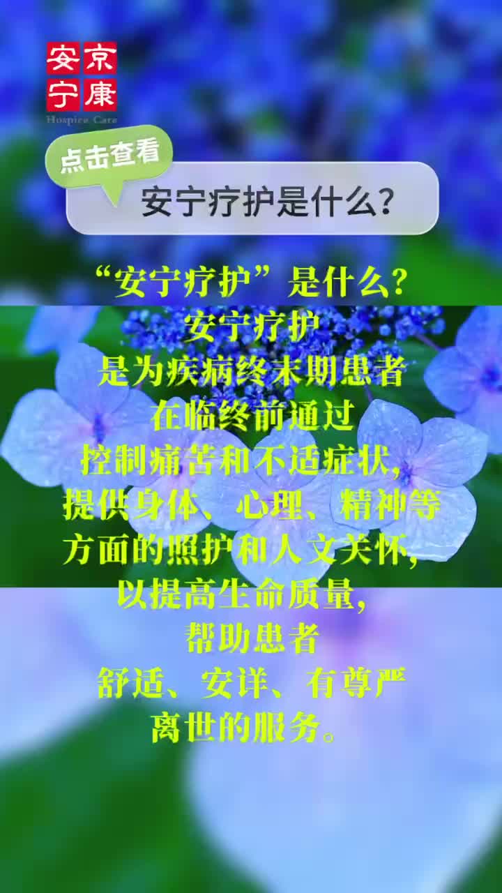 安宁疗护是什么?哔哩哔哩bilibili