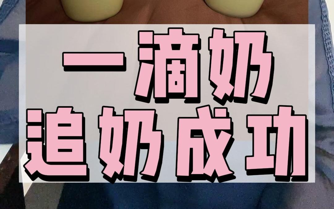 一滴奶也能追奶成功哔哩哔哩bilibili