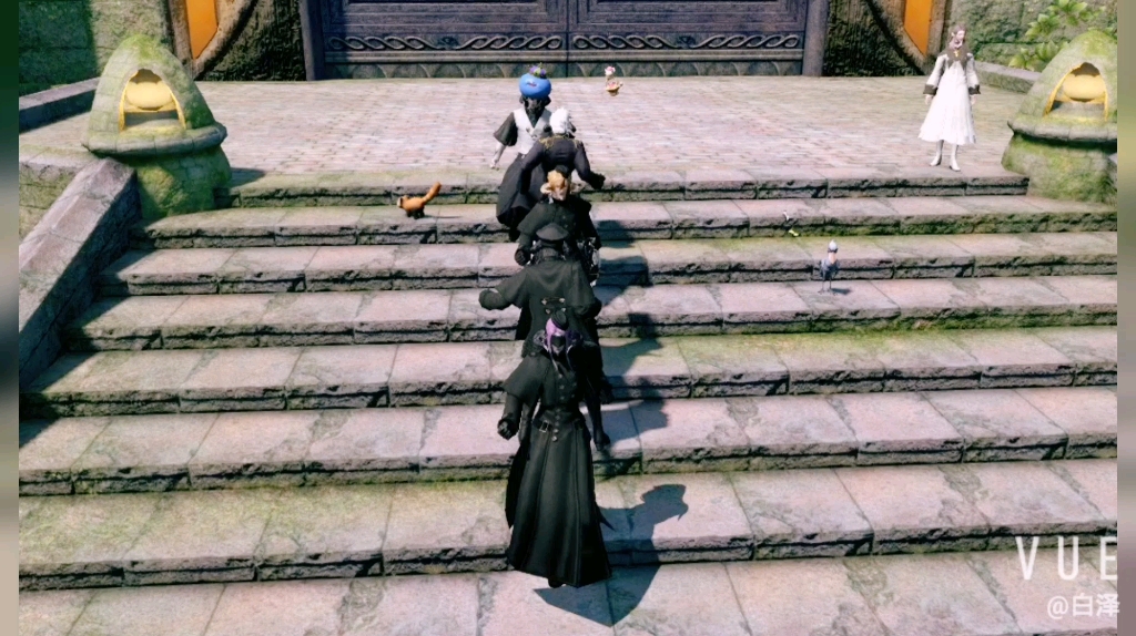 【FF14/最终幻想14】十二神大圣堂前龙男热舞_哔哩哔哩_bilibili