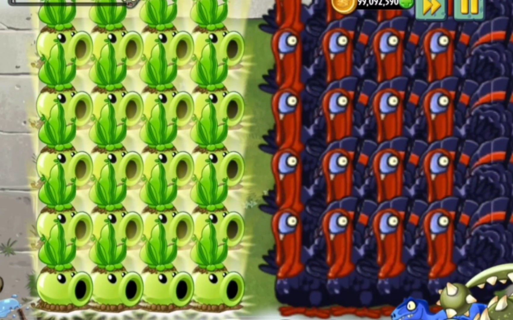 各种20只植物大招 VS 20只火鸡王【Pvz2】-Dartichoke3-Dartichoke3-哔哩哔哩视频