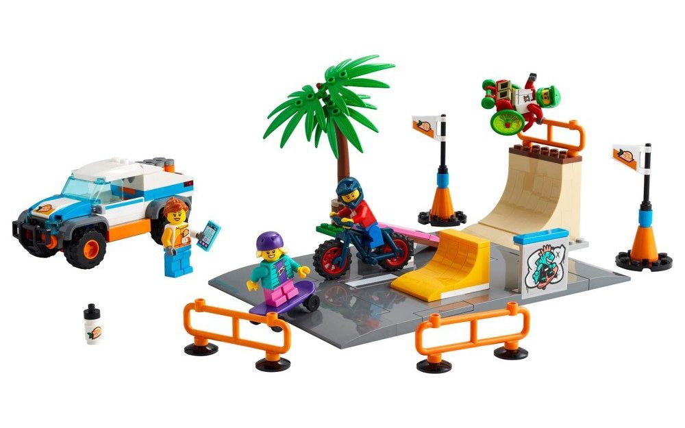 乐高 lego 60290城市系列 滑板公园 2021速拼评测