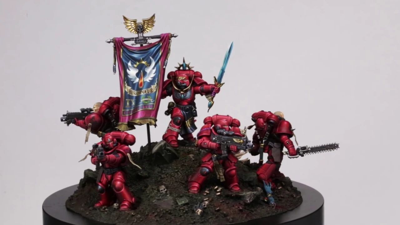 涂装圣血天使盔甲