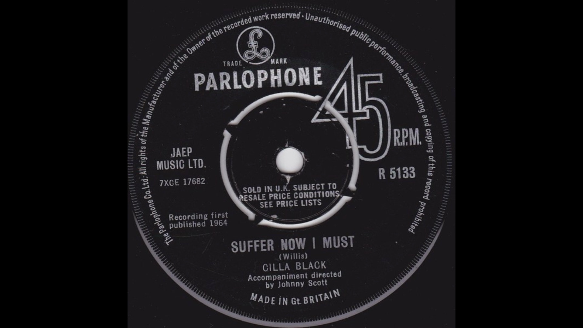 suffer now i must-cilla black