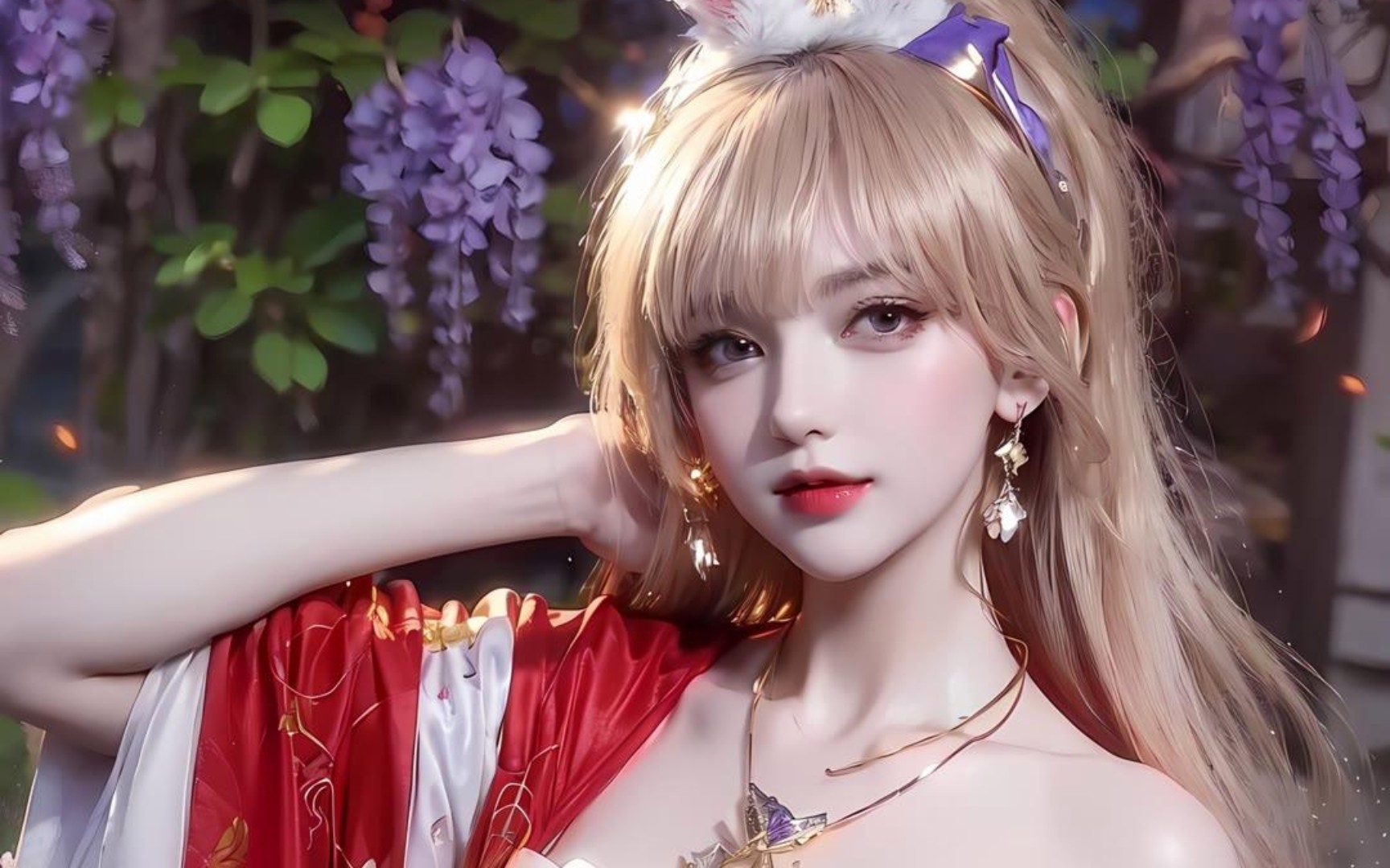 《ai绘画 国漫女神》美不可方物