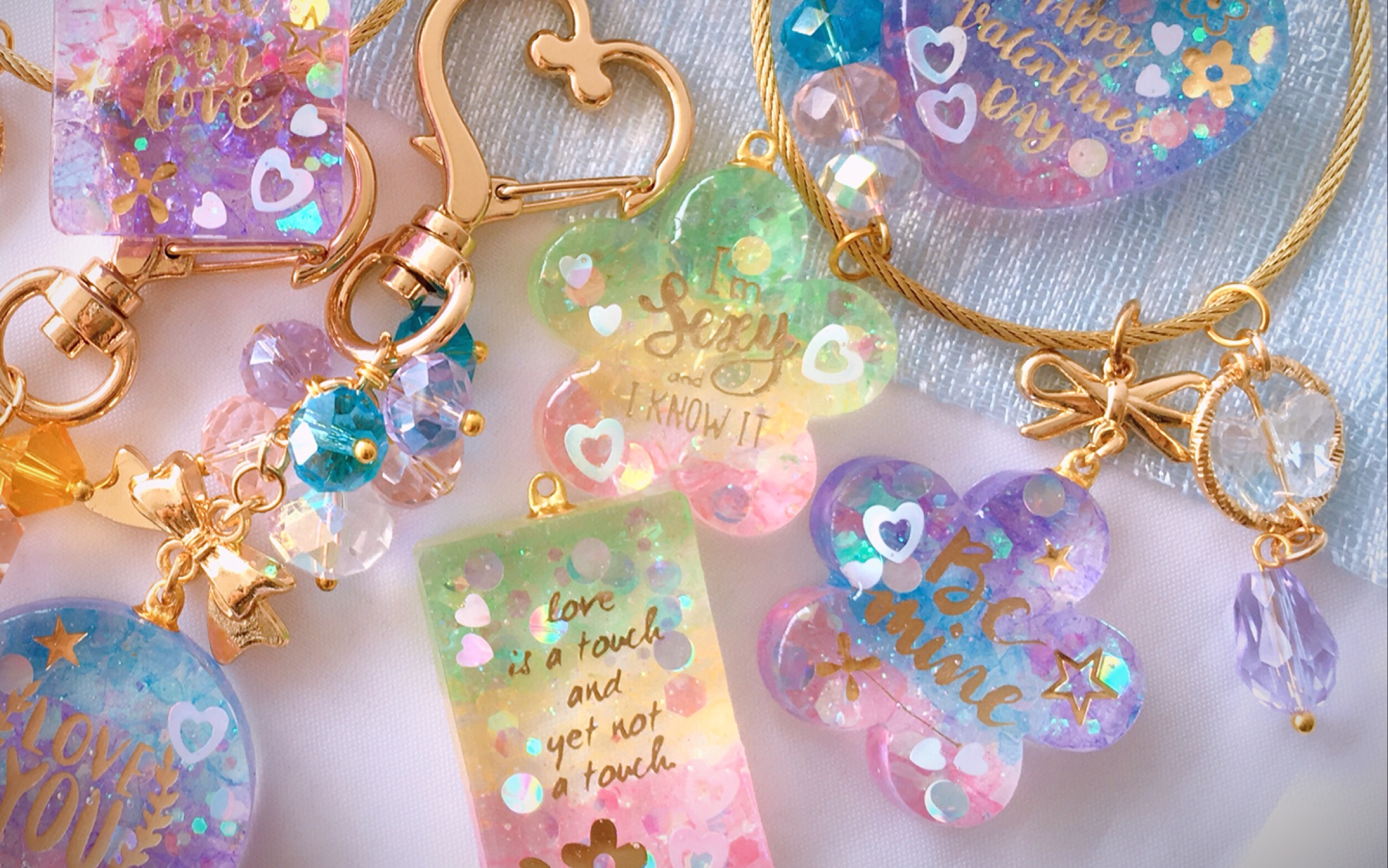 nade】【滴胶】零基础也可以轻松做出美美的滴胶作品,七夕礼物你准备