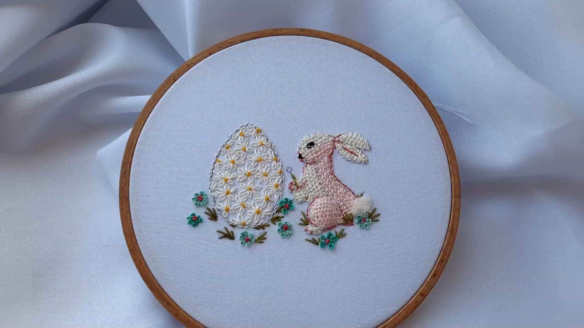 【malina gm embroidery】复活节兔子刺绣教程