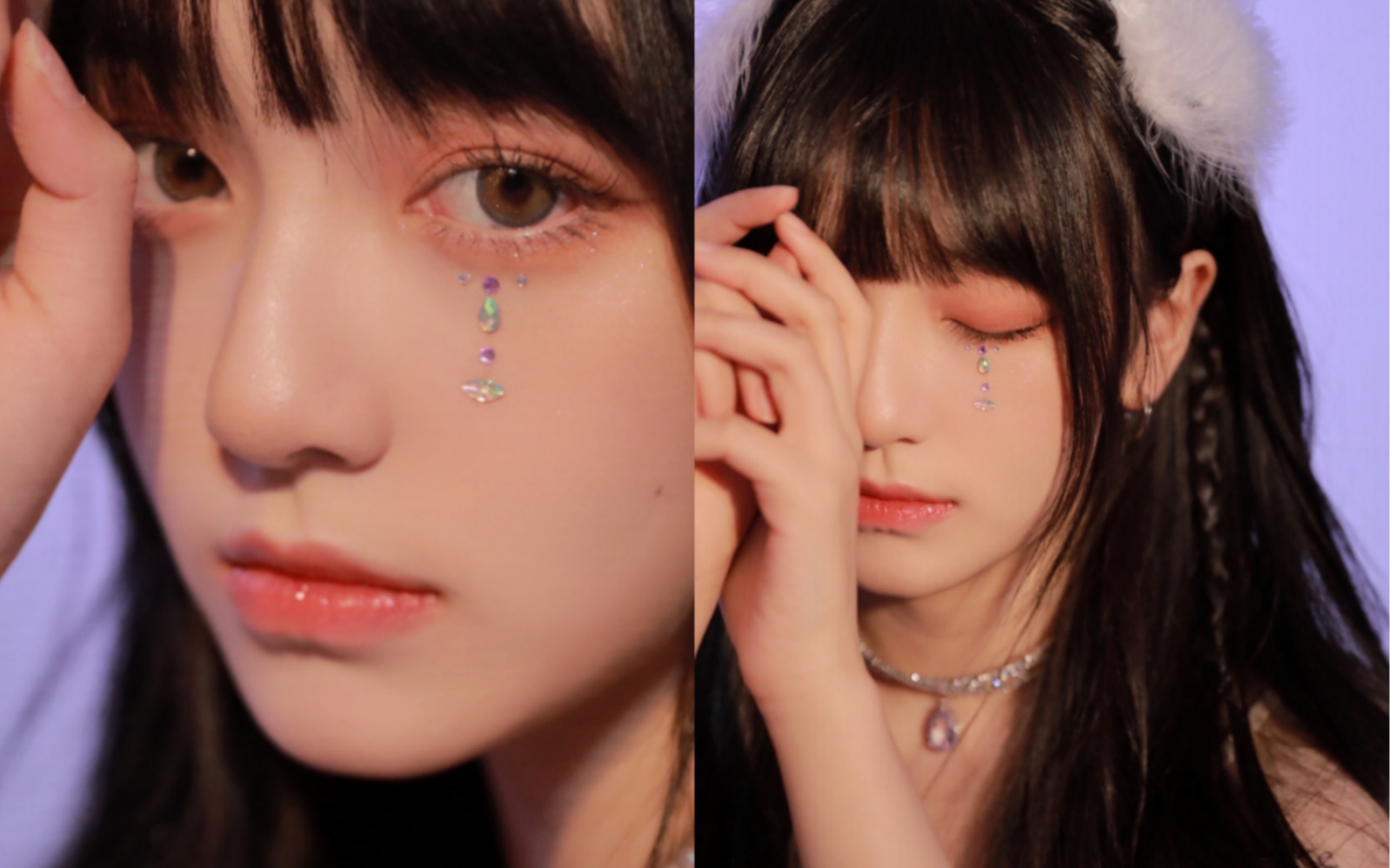 仙女落泪不过如此 楚楚可怜妆这谁顶得住