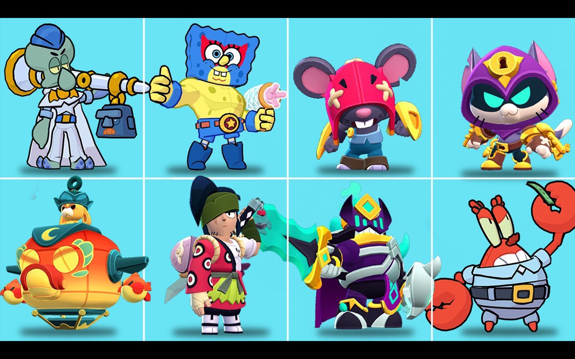 【荒野乱斗】海绵宝宝联动更新!新皮肤动画展示!