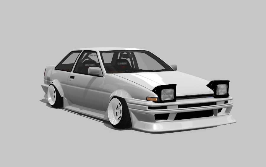 【头文字d】250匹涡轮宽体ae86惯性漂移下秋名山