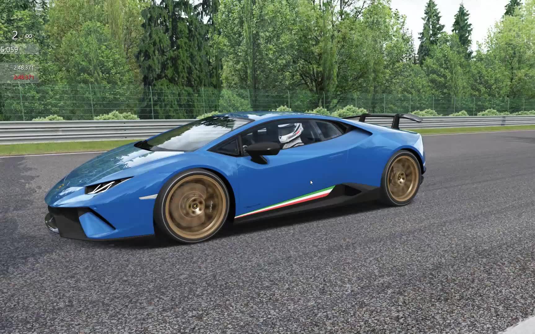 assetto corsa 2018.08.05兰博基尼 spa赛道_哔哩哔哩_bilibili