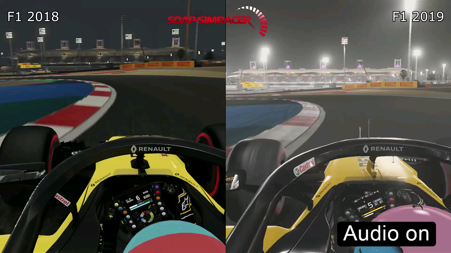 [图]画质新提升！F1 2019 vs F1 2018 画面对比！