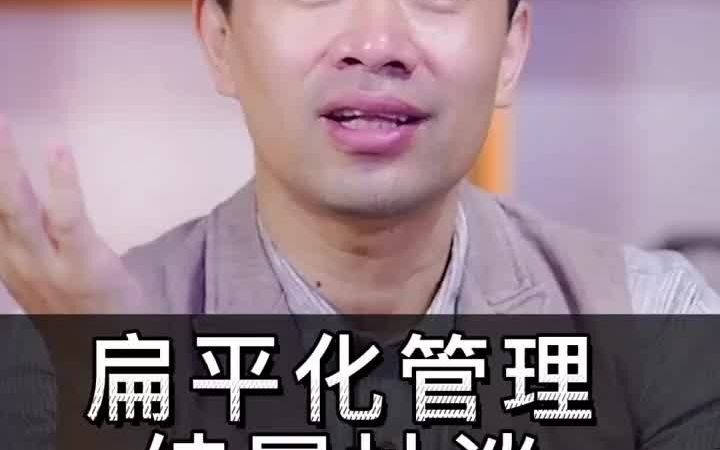 引流变现企业到了一定规模之后,扁平化管理会变成了伪命题!哔哩哔哩bilibili