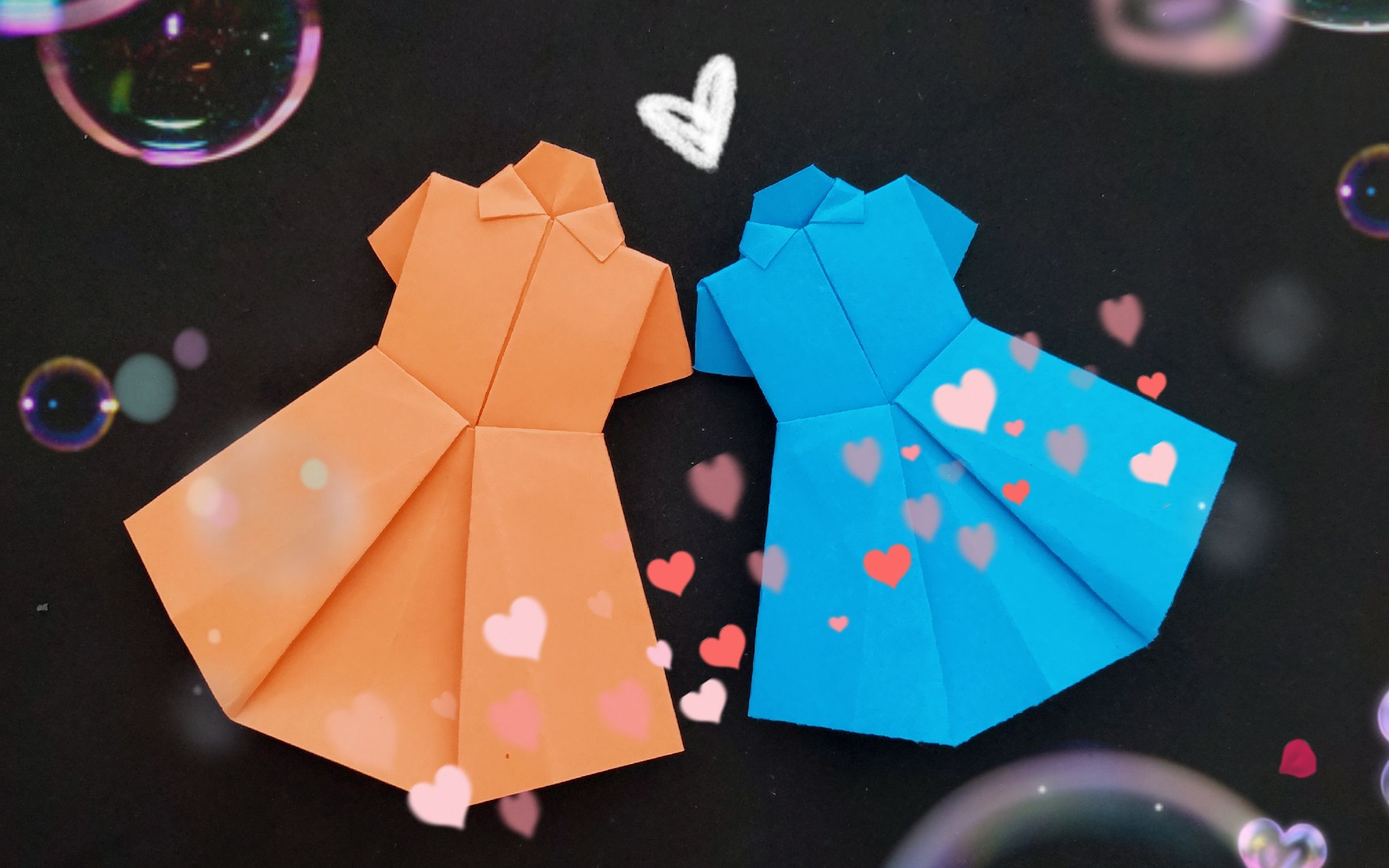 折纸衬衫裙子的折纸教程