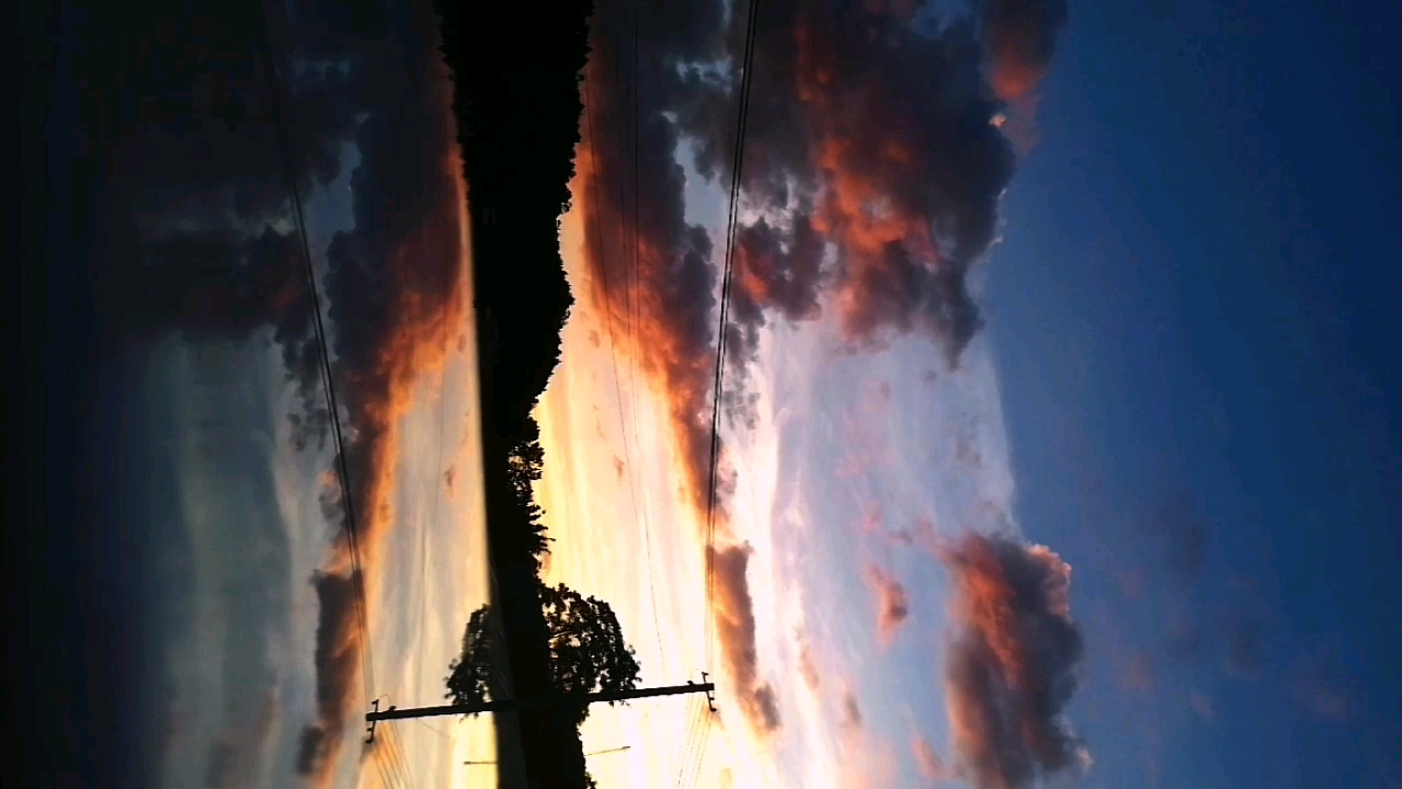 晚霞是天空的调色版