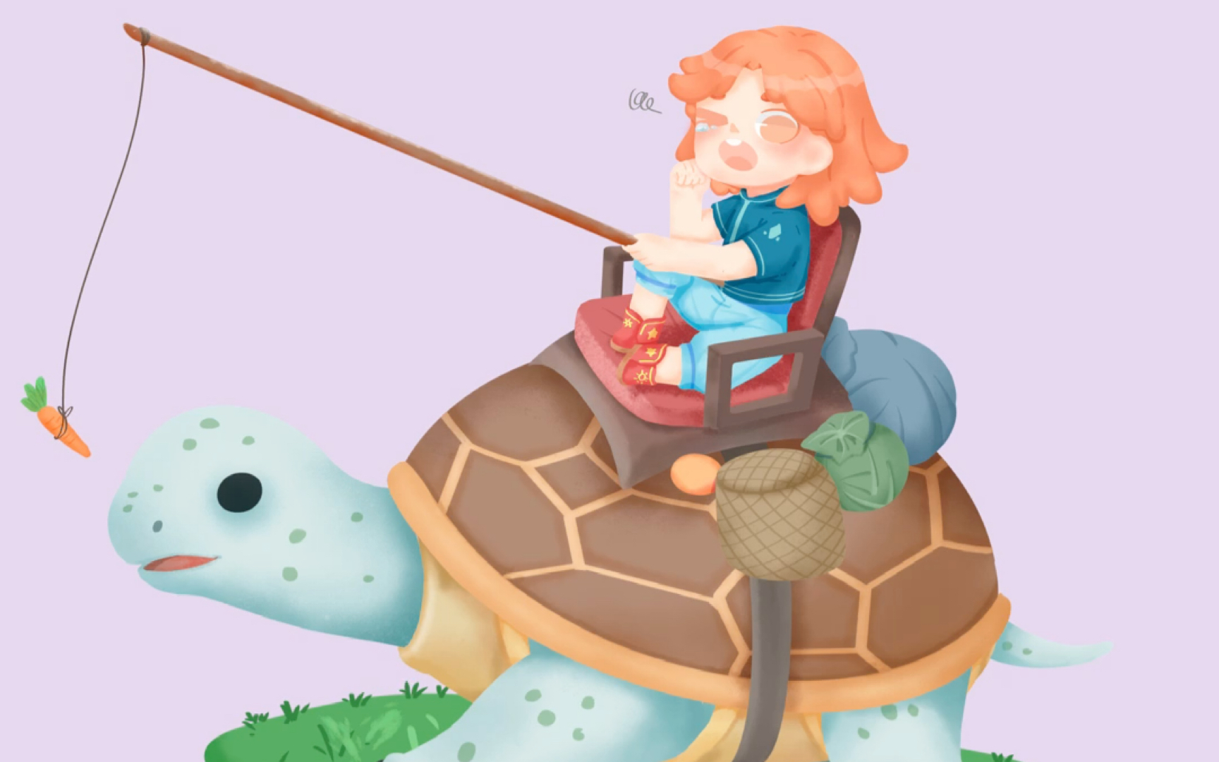 骑乌龟的小人