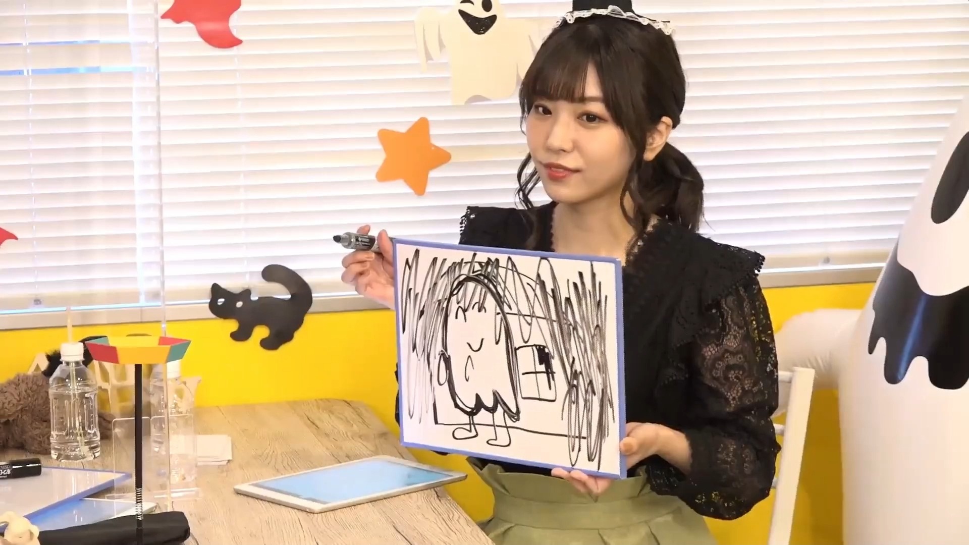 【中字】灵魂画手爱美和彩香的你画我猜游戏